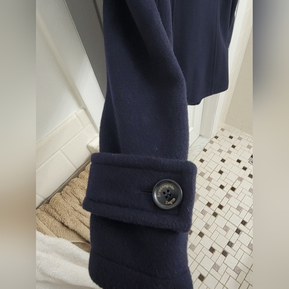 Ermenegildo Zegna Wool & Cashmere Blend Knee Length Overcoat - Picture 10 of 15